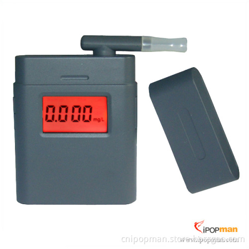 3-Digit LCD Alcohol Tester Breathalyzer With Clock and & 5 Mouthpieces (I-ALT-17S)
